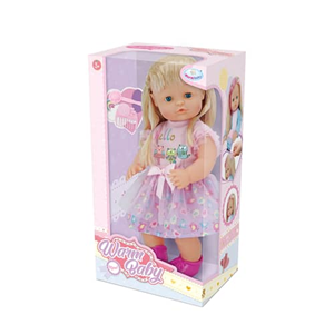 عروسک دخترانه با پیراهن وارم بیبی Warm Baby مدل RT05080-1-اسباب بازی